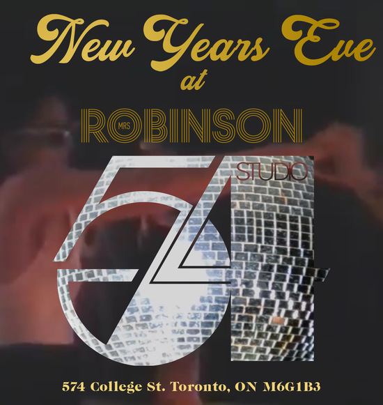 NYE at Mrs Robinson